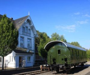 Eisenbahnwaggon in Deuz, Alter Bahnhof, Foto: wette